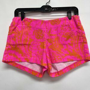 Lilly Pulitzer Women's Adie Short Shorts Size 2 Pink Orange
